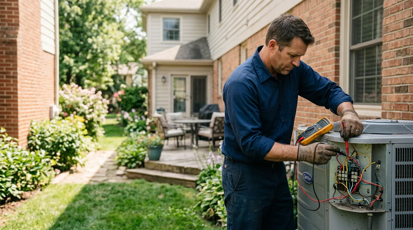 HVAC technician working near Sandersville, GA